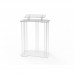 FixtureDisplays® Acrylic Podium Wood Pulpit Large Lecterm for Church School Conference Plexiglass Events Hotel Party Rally 1803-4 - Easy Assembly Required